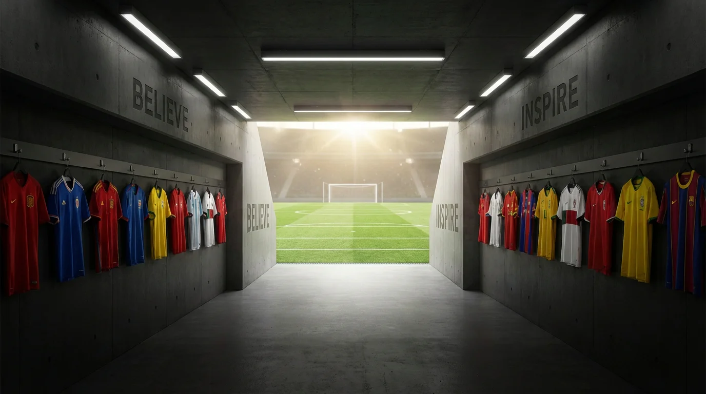 Na 48 foireann ag Corn an Domhain 2026 le bratacha agus anailís ar na fabharaithe agus capaill dhorcha